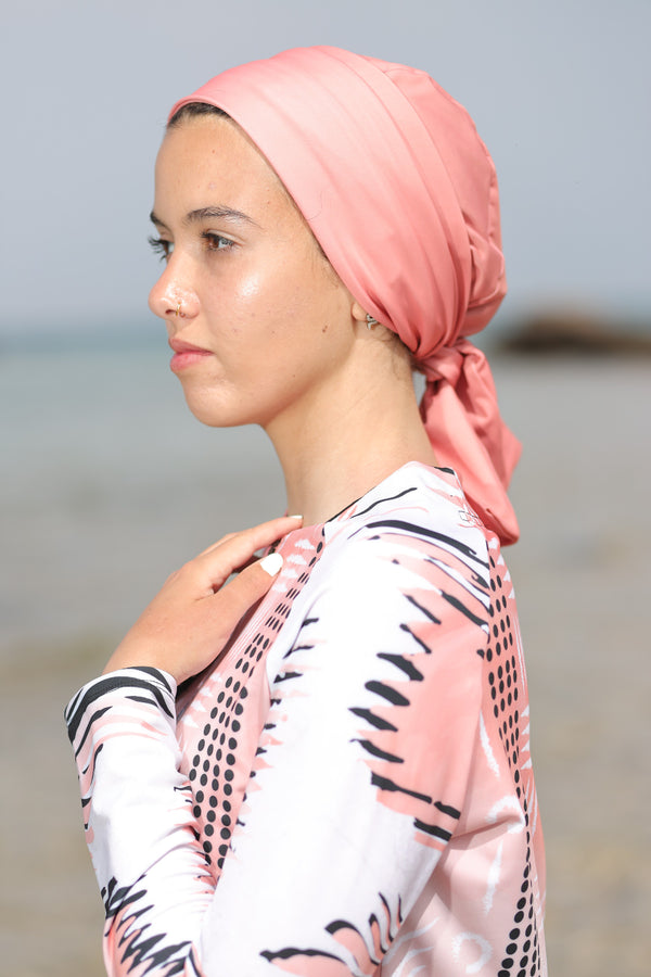 Bold Peach Turban