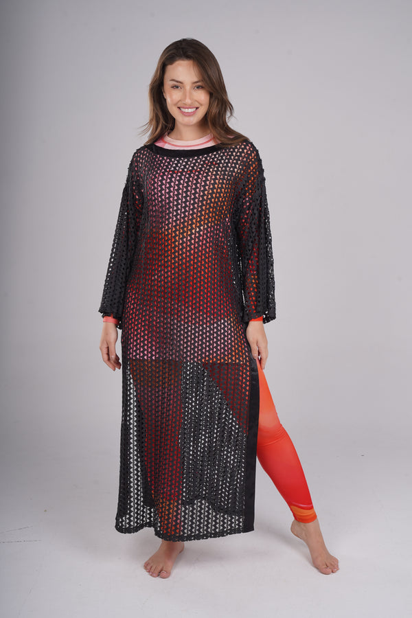 Black Mesh Dress