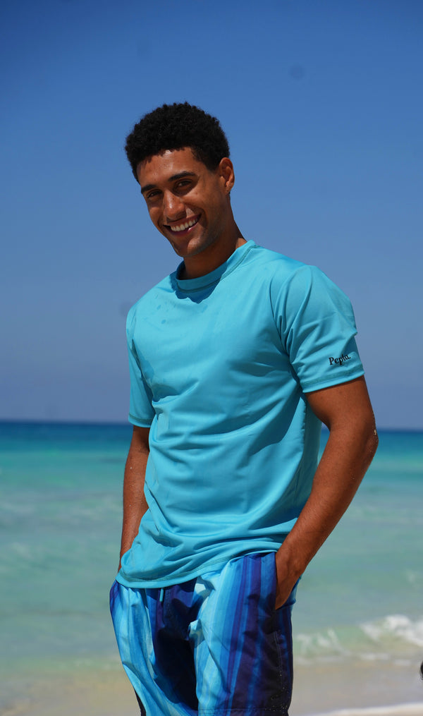 Teal Men's rashguard