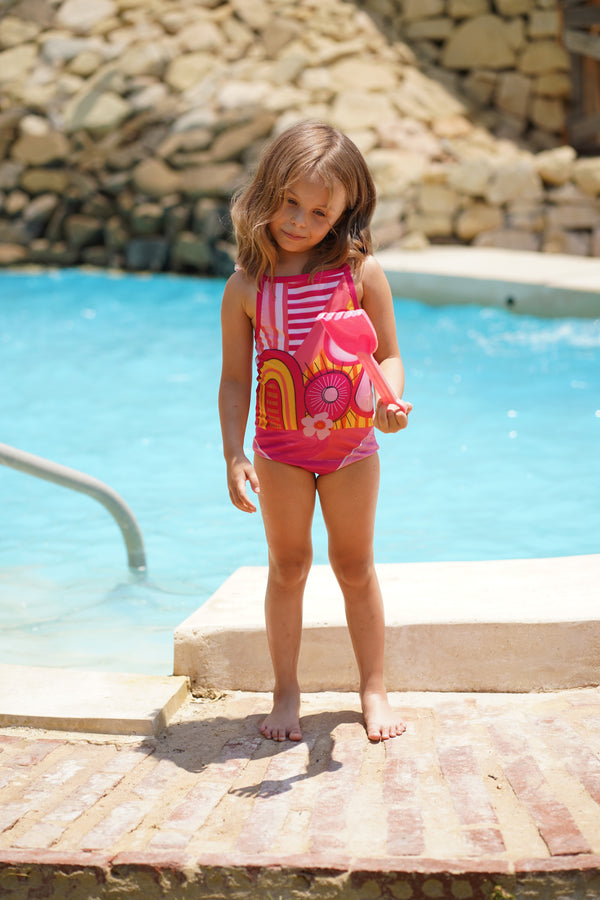Cotton Candy One Piece Swimsuit