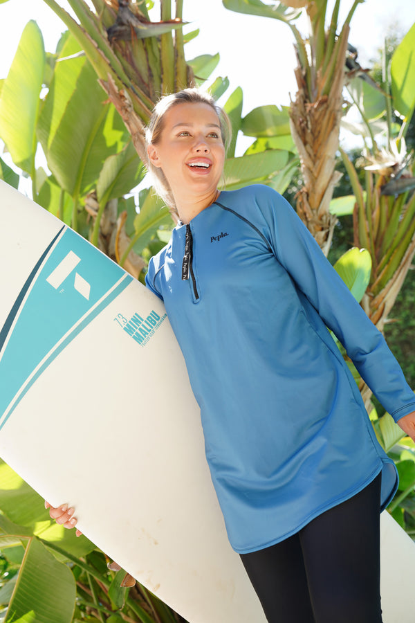 Elemental Blue Long Rashguard