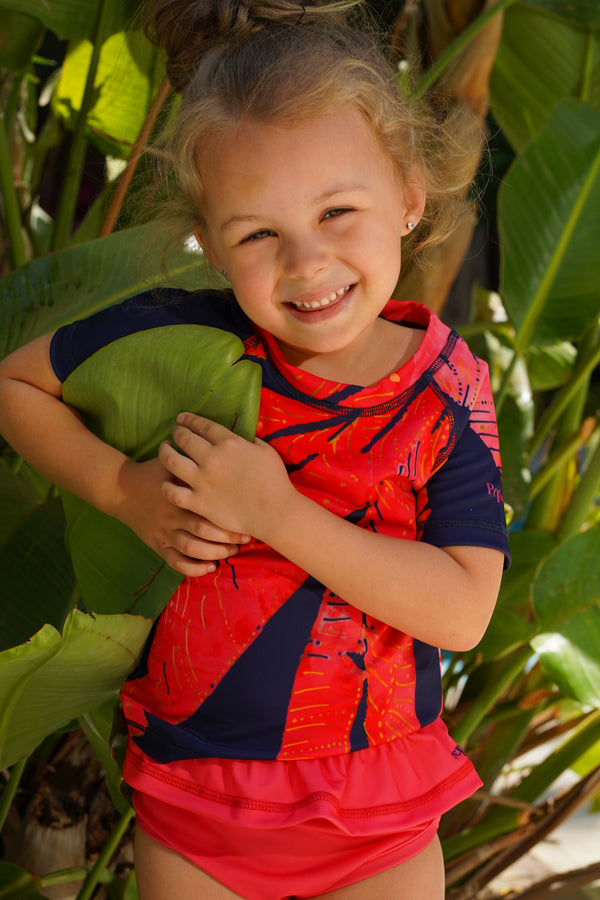 Island Girl's rashguard set