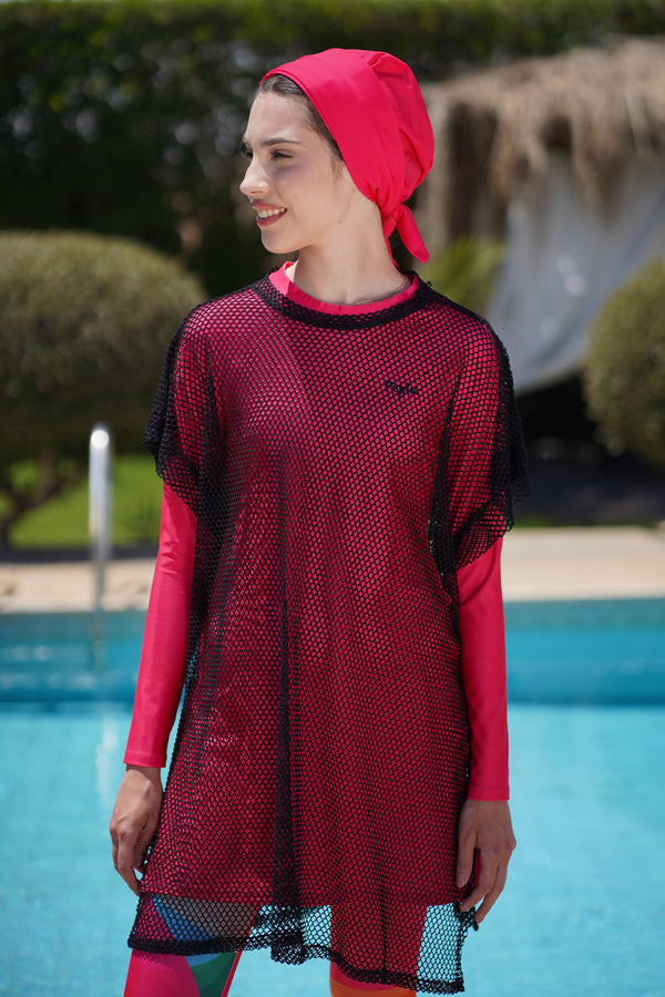 Black Mesh T-Shirt