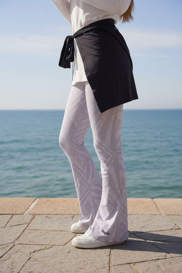 Tech Tribe Grey Printed Flared Pants